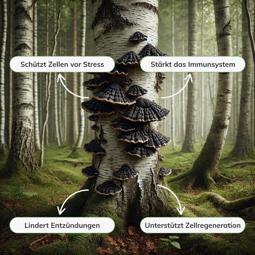 Chaga Vitalpilzextrakt Vitalpilze Lucky Hemp