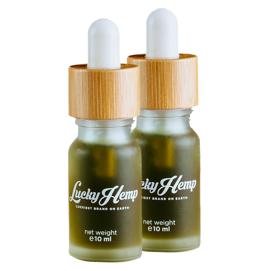 10% CBD-Öl Vollspektrum Öle Lucky Hemp 2x 10ml