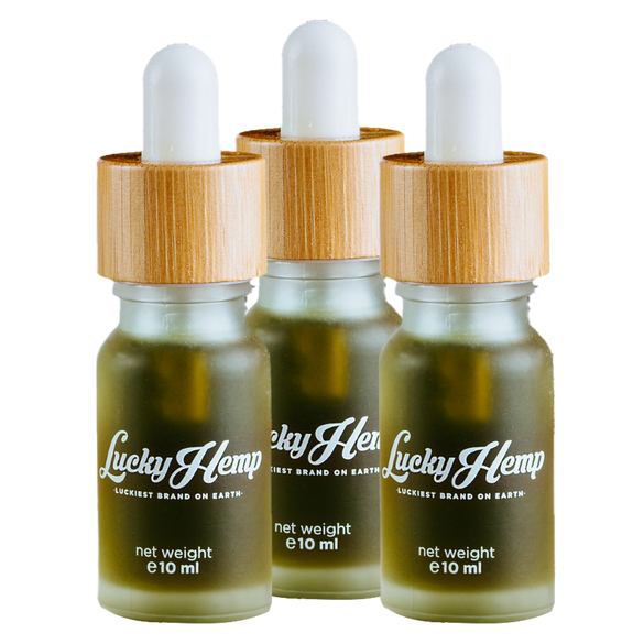10% CBD-Öl Vollspektrum Öle Lucky Hemp 3x 10ml