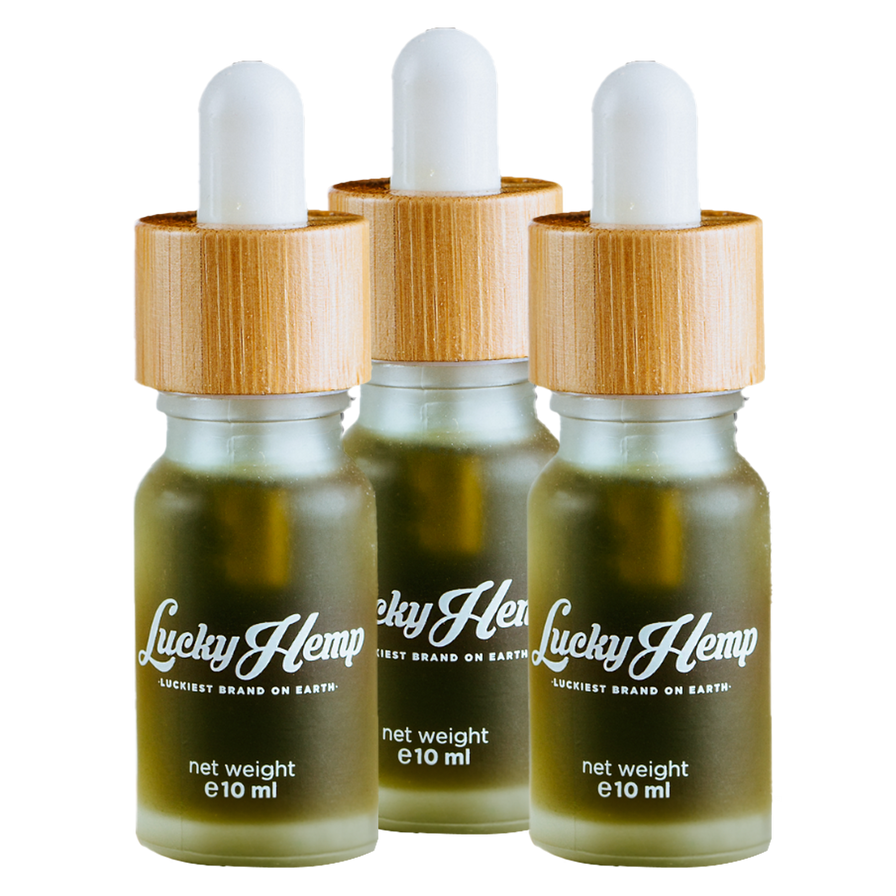 10% CBD-Öl Vollspektrum Öle Lucky Hemp 3x 10ml