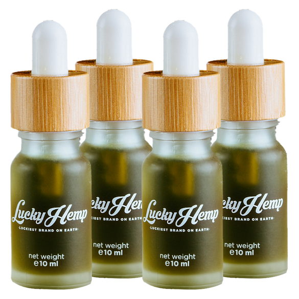 10% CBD-Öl Vollspektrum Öle Lucky Hemp 4x 10ml