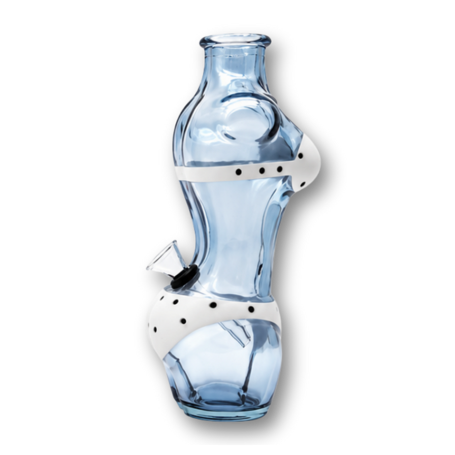 Lady Glasbong 16cm mit Öl-Adapter