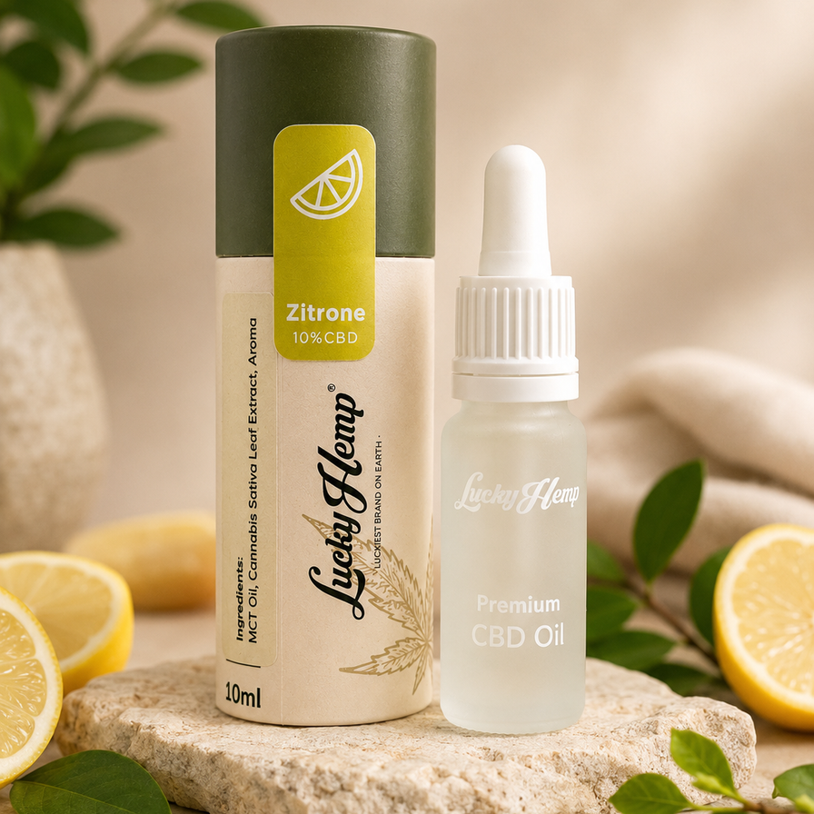 Zitronen CBD-Öl 10% Öle Lucky Hemp