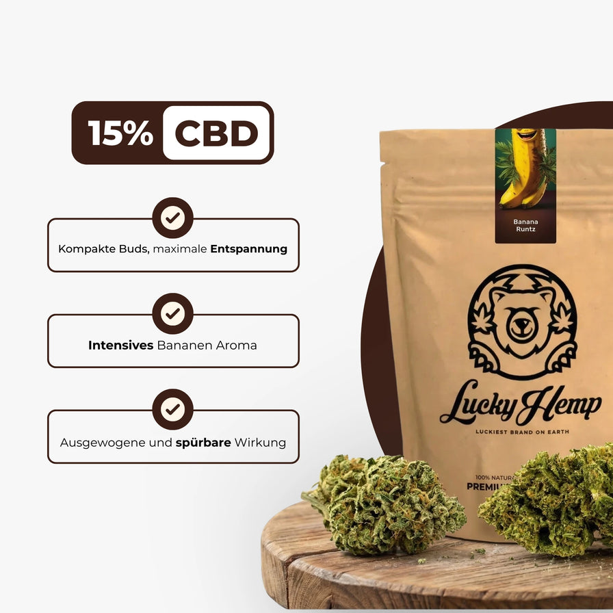 Banana Runtz Ökopack Blüten Lucky Hemp