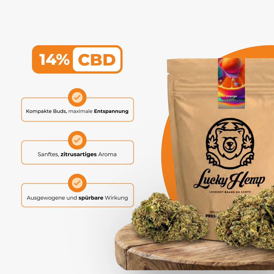 Orange Bud Ökopack Blüten Lucky Hemp