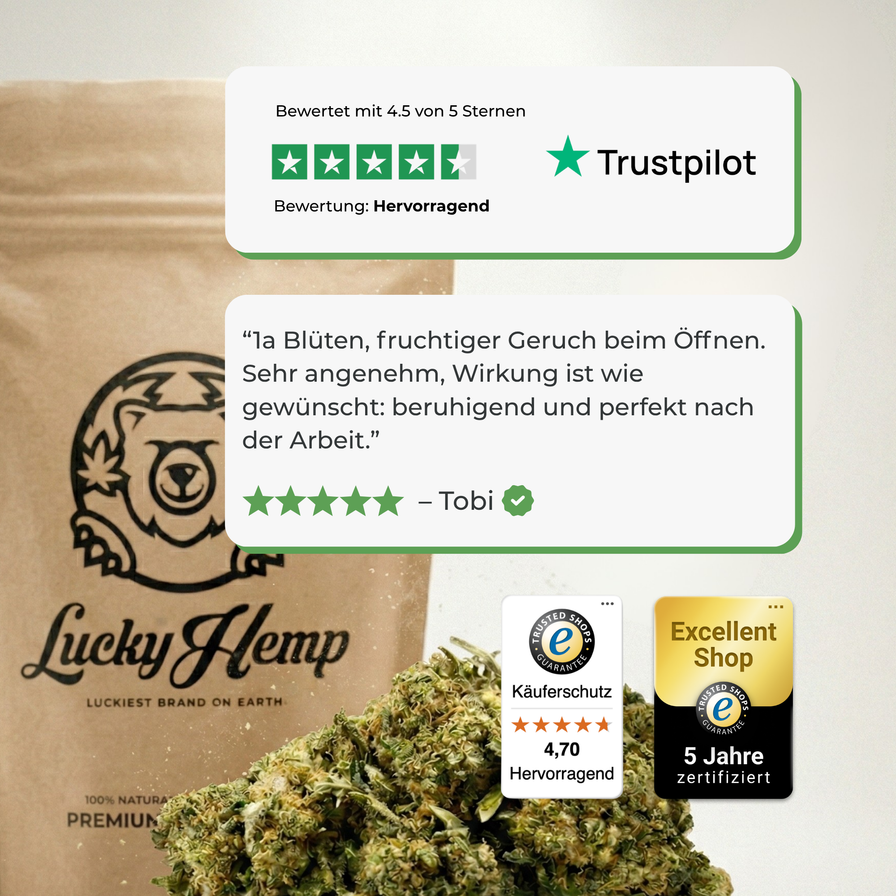 Earthquake Blüten Lucky Hemp